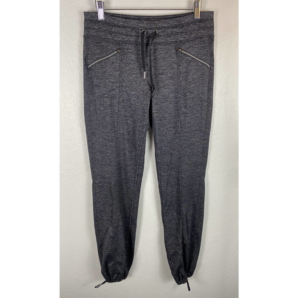 Athleta Quest Metro Slouch Jogger Pant Womens Small Black Heather Full Length